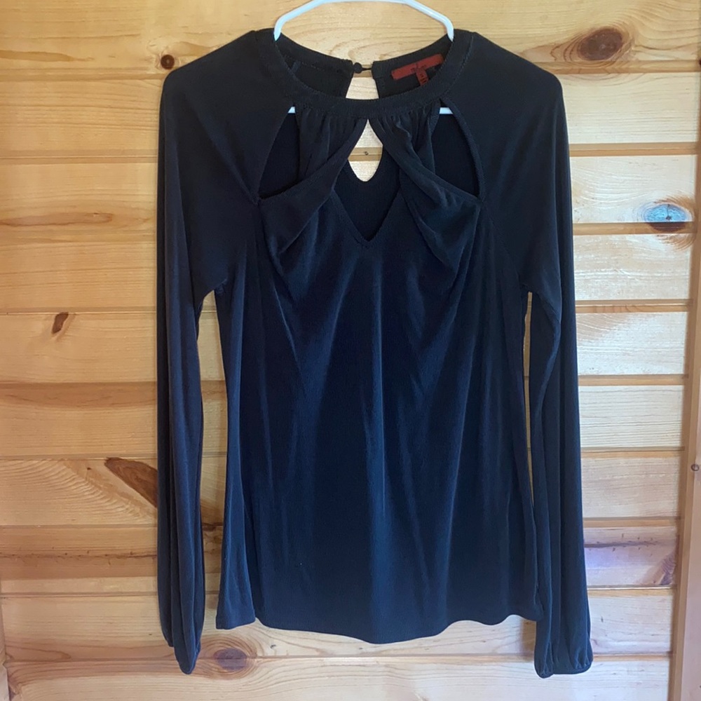 worn once charcoal black long sleeve